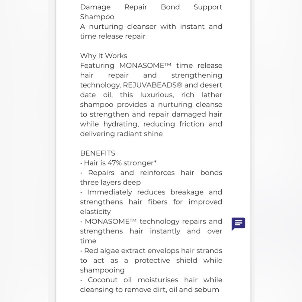 Monat Bond support shampoo - Picture 2 of 4